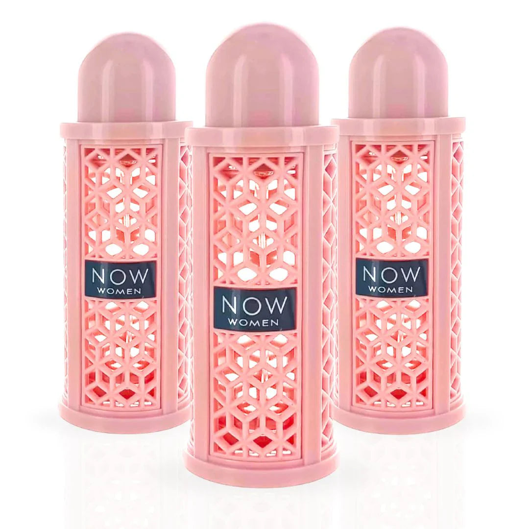 NOW WOMEN EDP Spray 100ML (3.4 OZ) by RAVE | Long Lasting, Luxurious & Feminine Scents. (Pack of 3)