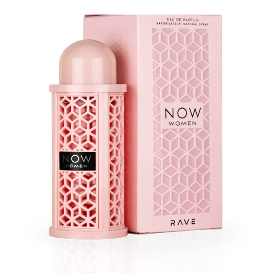 NOW WOMEN EDP Spray 100ML (3.4 OZ) by RAVE | Long Lasting, Luxurious & Feminine Scents. (Pack of 3)