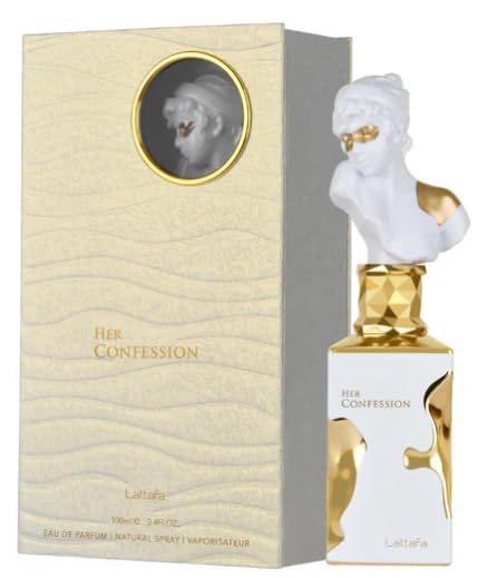 Lattafa Her Confession for Women Eau de Parfum Spray, 3.4 Ounce / 100 Ml