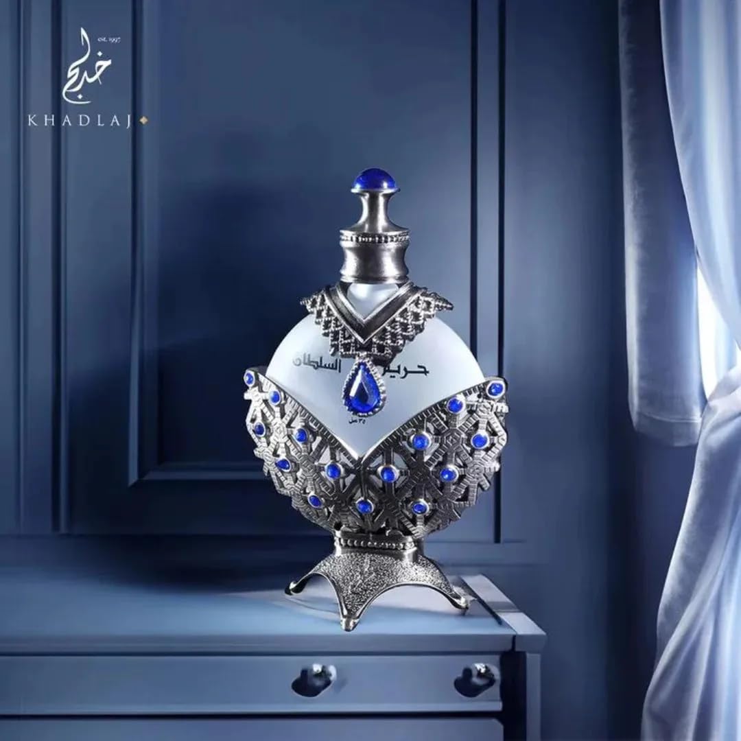 Khadlaj Hareem Al Sultan Antique Blue Concentrated Perfume Oil 1.2 Oz Unisex Fragrance Khadlaj