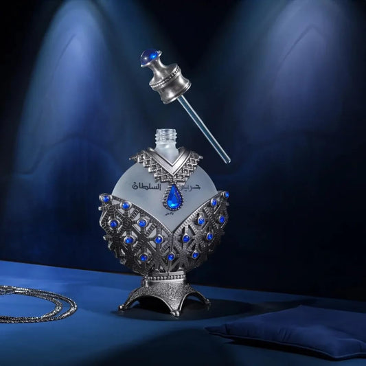 Khadlaj Hareem Al Sultan Antique Blue Concentrated Perfume Oil 1.2 Oz Unisex Fragrance Khadlaj