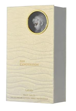 Lattafa Her Confession for Women Eau de Parfum Spray, 3.4 Ounce / 100 Ml