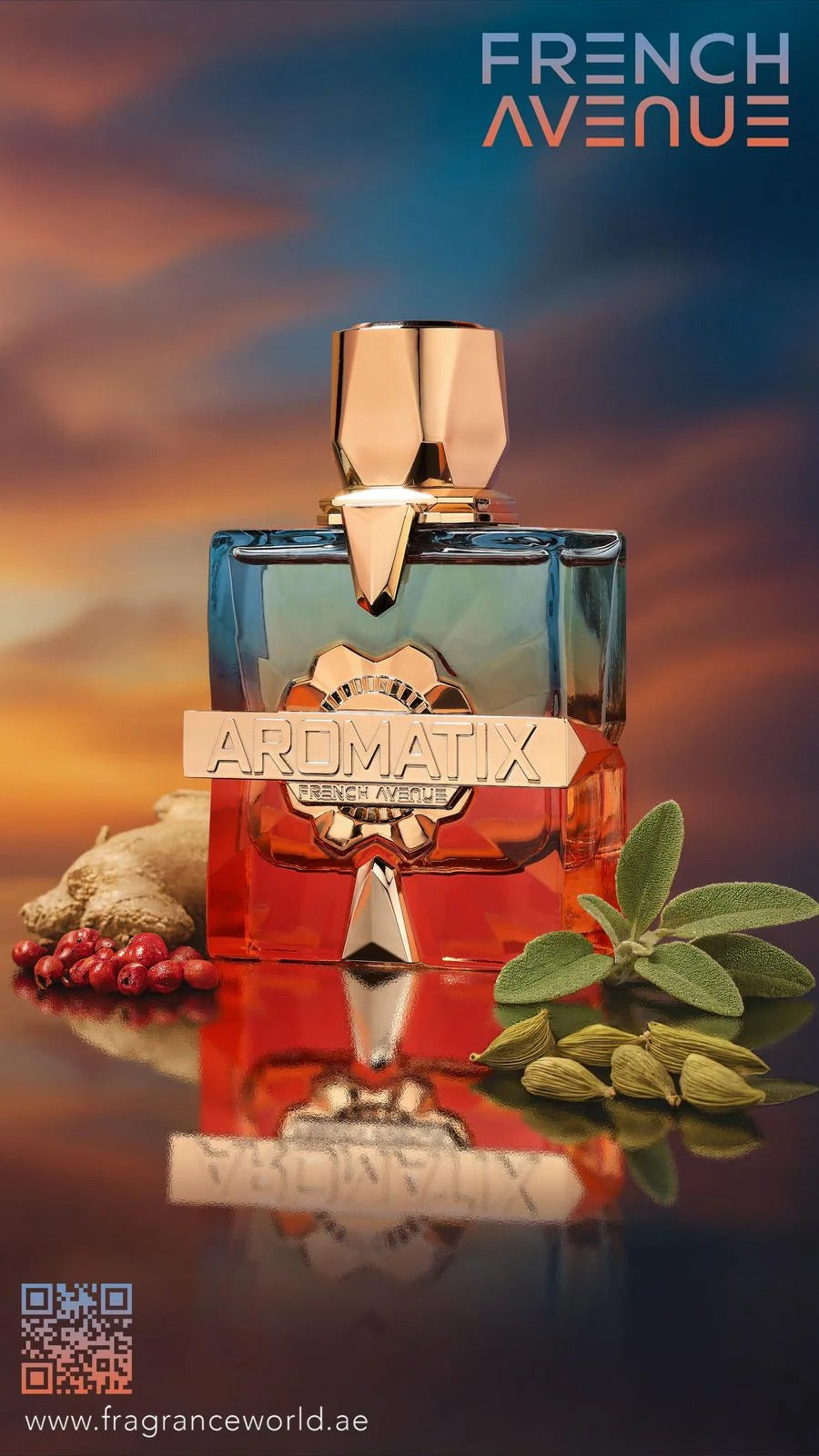 Teas Me Aromatix X French Avenue Oriental Woody Fragrance for Women and Men with Lime and Ginger Notes