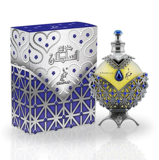 Khadlaj Hareem Al Sultan Antique Blue Concentrated Perfume Oil 1.2 Oz Unisex Fragrance Khadlaj