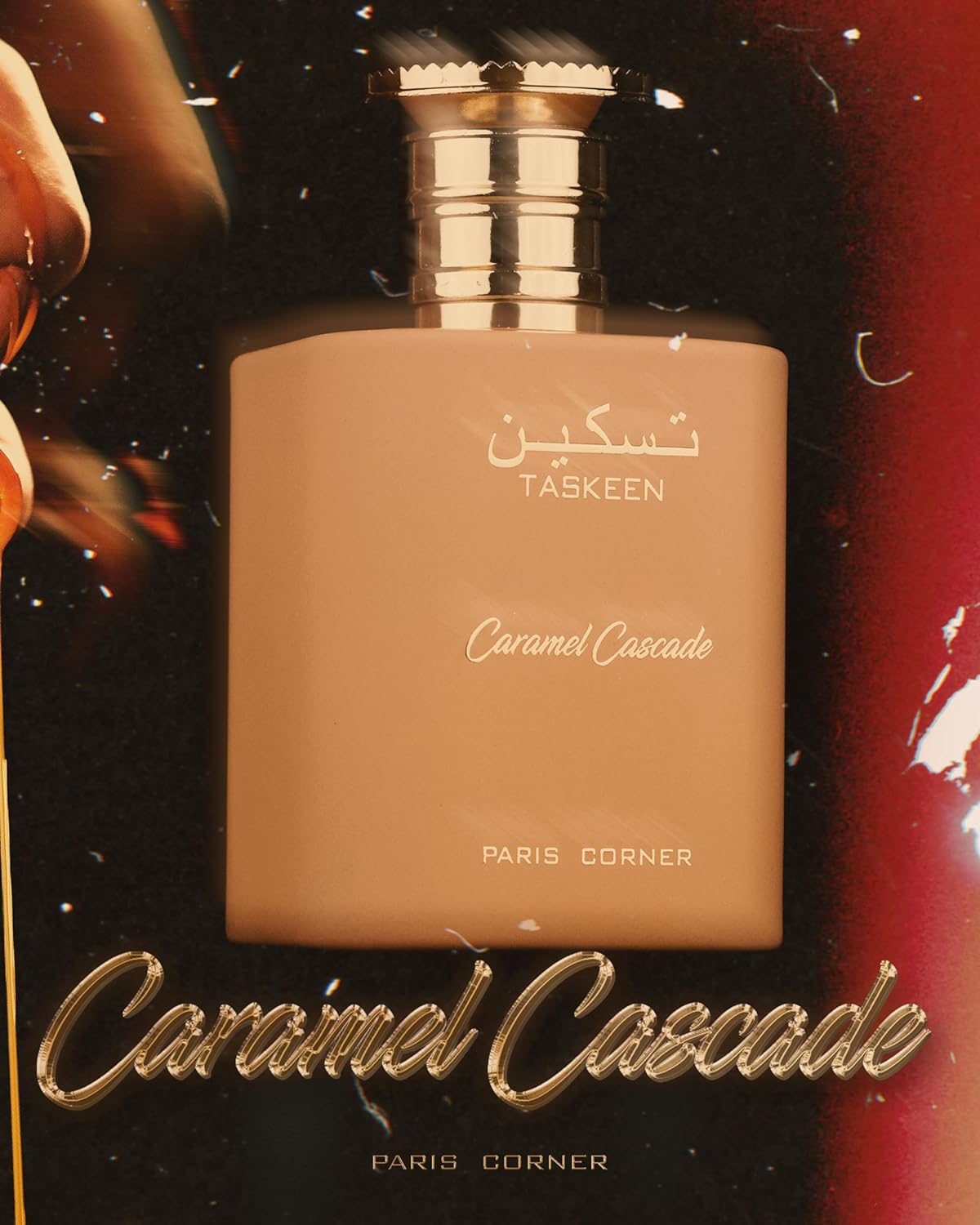 Paris Corner Taskeen Caramel Cascade Perfume 100ml Edp Womens Fragrance
