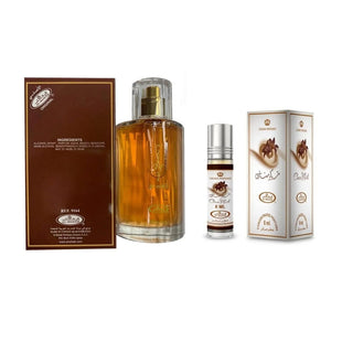 Al Rehab Choco Musk for Women Eau de Parfum Spray (1.7 Ounce) + Rollerball (0.2 Ounce)