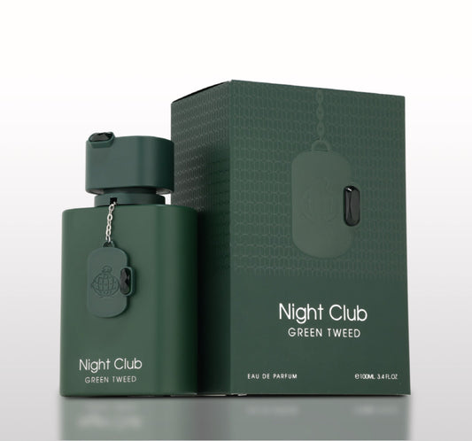 Night Club Green Tweed EDP Perfume By Fragrance World 3.4oz / 100ml