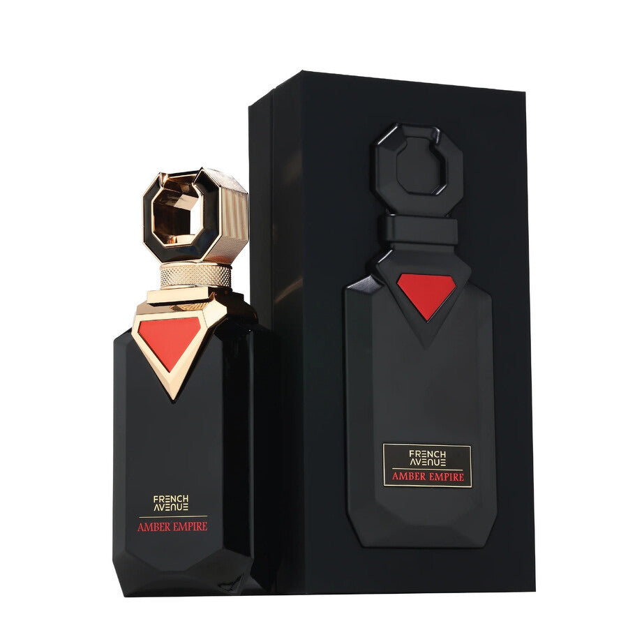 French Avenue Amber Empire Perfume EDP 100ml for Men Oriental Woody Fragrance with Vanilla Pod & Amber Notes 2025 Launch