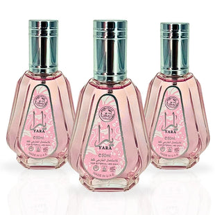 Yara EDP Spray 50 ML (1.7Oz) By Ard Al Zaafaran | Captivatng Aroma for the Modern Woman (Pack of 3)